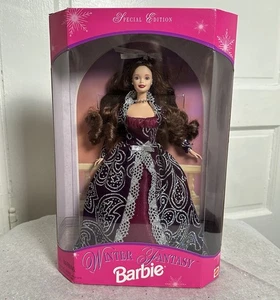 Barbie Puppe Winter Fantasy 1996 Mattel NEU Brunette Princess Special Edition - Bild 1 von 11