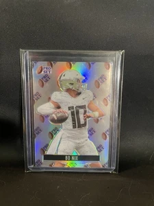 2024 Pro Set Bo Nix Silver LOGO 1/1 Pre-Production Proof - E1 - Bild 1 von 2