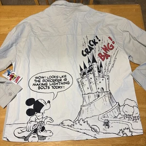 Rare Disney Imagineering Exclusive XL Sorcerers Apprentice Canvas Shirt Jacket - Picture 1 of 12