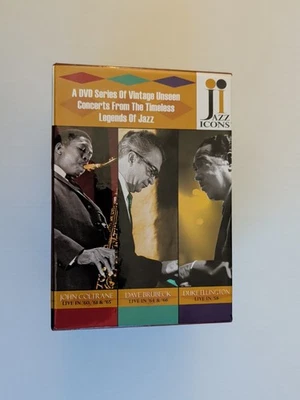 Jazz Icons Box Set DVD 2007 8-Disc Coltrane Mingus Brubeck Ellington Vaughn Etc  - Image 1 of 4
