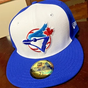 Cappello Berretto Toronto Blue Jays New Era Uomo 7 5/8 Fitted 59FIFTY Nuovo con etichette - Foto 1 di 11