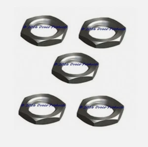 Panel Nut, 3/8" Nut 5/16"-32 Hex Brass Thick Bright Nickel Plated Jam Nuts 5-PK - Picture 1 of 4