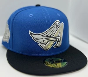 95 North Anaheim Angels Fully Metallic Winged A & 40th SP  New Era 59fifty 7 1/2 - Picture 1 of 16