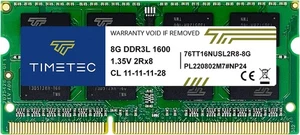 Timetec 8GB DDR3L / DDR3 1600MHz (DDR3L-1600) PC3L-12800 /  - Picture 1 of 9