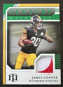 Parche con el logotipo de James Conner 2020 Panini National Treasures - Century Materials 1/5 - Imagen 1 de 2