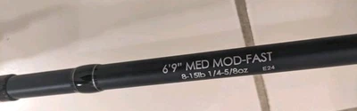 6th Sense Lux Series Casting Rod 6'9” Medium Fast  - Brand New.  Fuji Guides. - Image 1 of 4