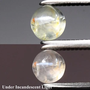 💎 0.43ct Round Cabochon Natural Green Cat's Eye Alexandrite - Sri-Lanka Gem - Picture 1 of 6