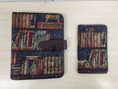 Tapiz Floral Temporizador 2 Días 7 Anillos Carpeta Planificador Organizador De Colección Marrón Granate Foto 1 de 4