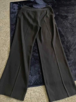 Laura Ashley Vintage Navy Wide Leg Trousers Size 12  - Image 1 of 4