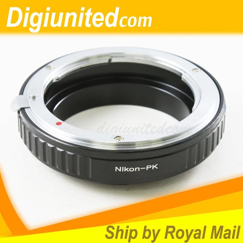 Macro Nikon F mount Nikkor AI lens to Pentax K PK adapter K10D K200D K-7 K-x K-r - Image 1 of 1