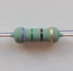 50 piezas 75 ohmios 1W resistencia de óxido de metal ignífugo, por SEI P/N RSMF1JT75R0 - Imagen 1 de 1