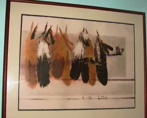 Larry Fodor's "Feathers": SIGNED, LIMITED EDITION LITHOGRAPH - Bild 1 von 5