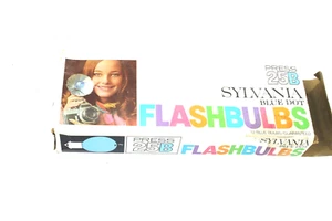 5 - Vintage Sylvania Press 25B Flashbulbs Blue Dot - Picture 1 of 2