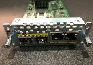 Cisco NIM-2GE-CU-SFP 2-port Gigabit Ethernet dual-mode GE/SFP Module - Picture 1 of 1