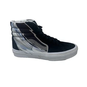 Vans Sk8 Hi Bolt Chrome Flash Men's 9 Women's 10.5 Black Skate Shoes New - Picture 1 of 5