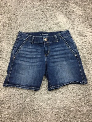 Maurices Jean Shorts Womens Size 8 Blue Denim Dark Wash - Image 1 of 4
