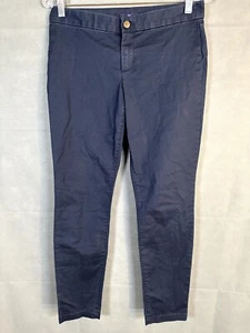 Gap Girls Slim Skinny Pants Black Stretch Flat Front Pockets 4 R - Picture 1 of 6