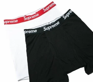 Supreme / Hanes Black & White Boxer Briefs Underwear (2 Pack) MEDIUM / M 32-34 - Picture 1 of 1