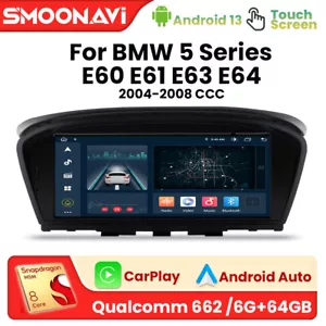 8.8" Android 13 6+64GB GPS Autoradio Für BMW E90 E91 E92 E60 E61 E63 E64 Carplay - Bild 1 von 14