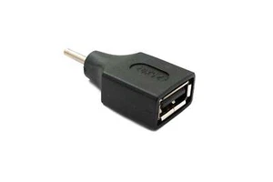 SYSTEM-S DC Adapter 20V 2,5 x 0,7 Stecker zu USB 2.0 Buchse Kabel in Schwarz - Bild 1 von 4