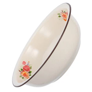 Enamel Basin Baby Old-fashioned Bowl Vintage Mixing Bowls Sourdough - Picture 1 of 12