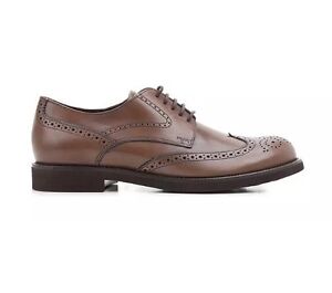 Tod's Men's Leather Lace Up Light Cocoa Oxfords N2698 Size 8