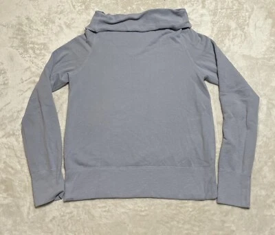 Suéter James Perse Mujer Pequeño Gris Capucha Cuello Manga Larga 100% Algodón Foto 1 de 4