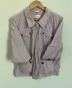 Caslon XL Light Purple Utility Jacket, Full Zip Front, 4 Pockets, Lightweight - Picture 1 of 5