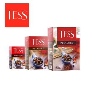 TESS PLEASURE TÉ NEGRO Hoja Suelta Té Ruso con ROSA DE MANZANA SIN OGM - Imagen 1 de 5