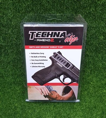 Clip Amend2 Techna Ocultar Clip de Transporte S&W Escudo 9 mm / .40, Mano Derecha - SHBR Foto 1 de 3