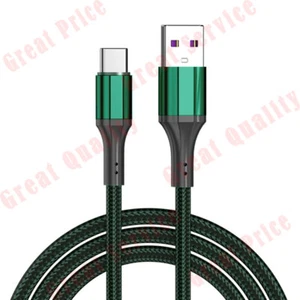 Type C Cord USB C 3A Cable FAST Charging Cable For Samsung Galaxy Huawei 3-6 ft - Picture 1 of 15