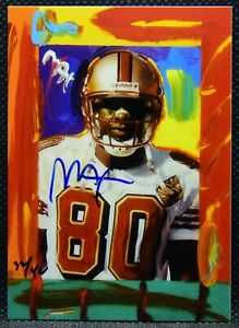 1997 Rare Topps Gallery Peter Max AUTO #PM2 JERRY RICE Football Insert Card