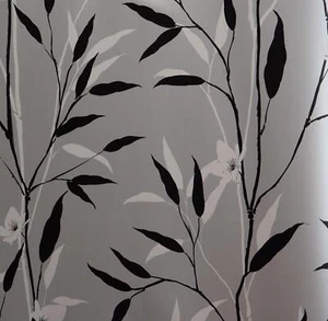 Papel pintado Essener papel pintado vinilo Black & White BW28729 plata negro bambú - Imagen 1 de 1
