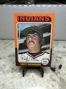 1975 Topps #62 Fritz Peterson Indians EX-NM - Picture 1 of 2