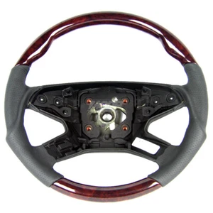 Mercedes W164 Facelift ML Sport Steering Wheel Burl Walnut Wood 2010 Onward - Picture 1 of 7