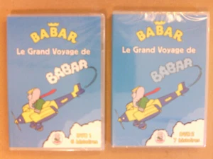 LOT 2 DVD ANIMATION / LE GRAND VOYAGE DE BABAR 1 & 2 / NEUF SOUS CELLO - Imagen 1 de 2
