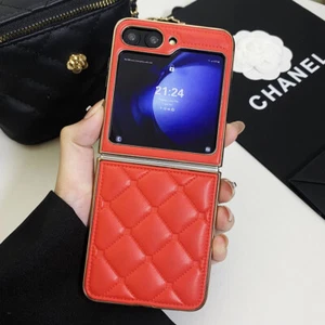 Anti-fall For Samsung Galaxy Flip5 4/3 PU Leather Case Cover Protector Soft - Picture 1 of 17