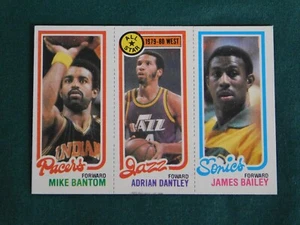 1980-81 Topps Basketball Mike Bantam #115 Adrian Dantley #6 James Bailey #227 - Bild 1 von 2