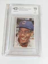 1971 Ernie Banks Dell Today's Team Stamps #25 Chicago Cubs BCCG 10 GEM MINT