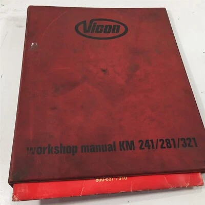 Genuine 1984 Vicon KM 241 281 321 Mower Conditioner Workshop Manual  - Image 1 of 4