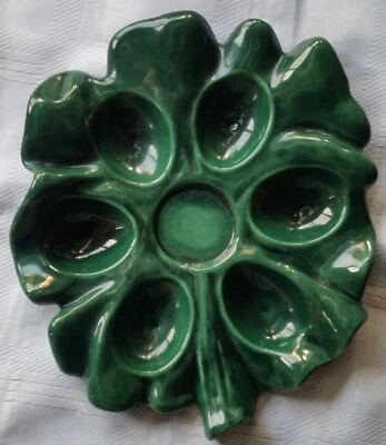 Eierteller Eierplatte Goebel W-Germany 1972 grün für 6 Stück - Bild 1 von 3