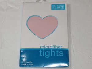 Girls Children's Place microfiber tights NEW 6-12M months Pink 86784807 - Picture 1 of 3