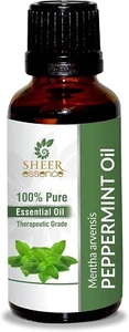 Pepermint oil -( Mentha × piperita )-100% Pure Undiluted Absolute Essential 5ML - Picture 1 of 10