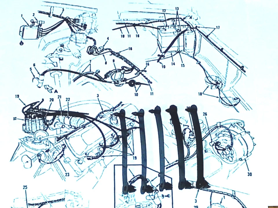 68 69 70 71 72 Cutlass 442 faros luces cableado arnés correas HC Foto 1 de 1