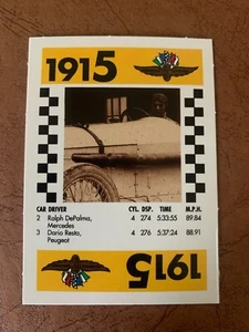 RALPH DEPALMA 1991 Indy 500 75th Anniversary Game Card - Picture 1 of 2