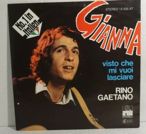 RINO GAETANO - Gianna (Wolfgang Petry) 💿 7" Single Ariola 1978 GER - Bild 1 von 4