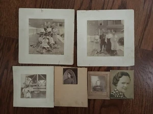 Lote de 6 imágenes antiguas de fotografías centenarias de la colección familiar de Detroit - Imagen 1 de 8
