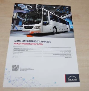 Folleto de autobús MAN Lion's Intercity Advance R60 folleto RU - Imagen 1 de 2