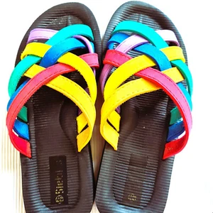 Damen-Strand- Bad- Sauna-Sandalen, Gr. 37, gebr. - Bild 1 von 4