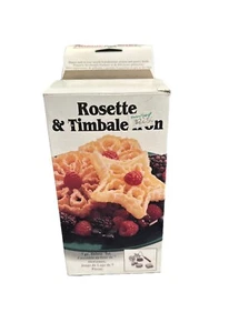Nordic Ware Double Rosette & Timbale Iron 7 pc Deluxe Set BRAND NEW IN BOX *FAST - Picture 1 of 9